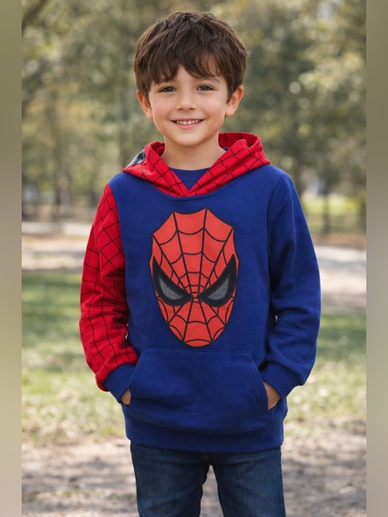 Other - Spider-Man Blue and Red Hoodie